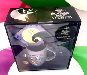 Disney Tim Burton's The Nightmare Before CristmasMug, Coaster & Spon Bundle - Picture 1 of 6