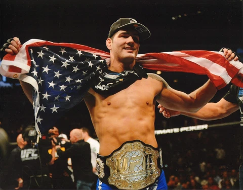 Chris Weidman UFC 11x14 Photo Picture w/ Belt 187 175 168 162 139 131 on Fuel TV Cover