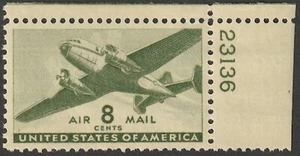 Correo aéreo Scott #C26 XF/SUP 8 centavos MNHOG MSP_13-63 - Imagen 1 de 2