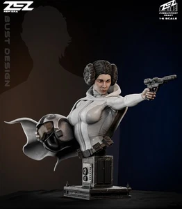 Princess Leia Bust V1/3Dprint/Unpainted/Unassembled/ - Imagen 1 de 1