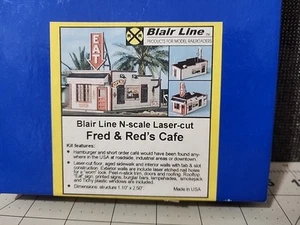 Blair Line 1/160 N Scale FRED & RED'S HAMBURGERS CAFE Laser-Cut Wood Kit #090 - Picture 1 of 6