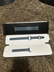 WYCOFANE NIKE 38mm, 40mm, 41mm APPLE WATCH CELESTIAL TURKUSOWY/CZARNY PASEK SPORTOWY - Zdjęcie 1 z 3