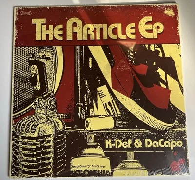 K-Def & Da Capo”The Article”EP OG Pressing 2013 Vinyl Sealed new in shrink! - Изображение 1 из 3