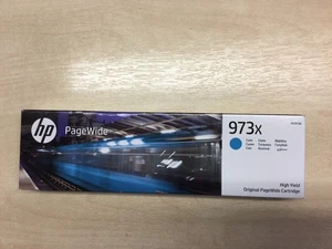 HP PAGEWIDE 973X WYSOKIEJ WYDAJNOŚCI ORYGINALNY WKŁAD ATRAMENTOWY - CYJAN (NOWY-EXP LUTY 2028) - Zdjęcie 1 z 2