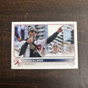 2022 Topps Series 2 #401 Ozzie Albies SP Image Variation Atlanta Braves - Picture 1 of 2