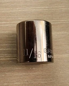 Craftsman EE. UU. 11/16" Enchufe 6 Puntos 3/8" Unidad Invertida G2 43006 - Imagen 1 de 5
