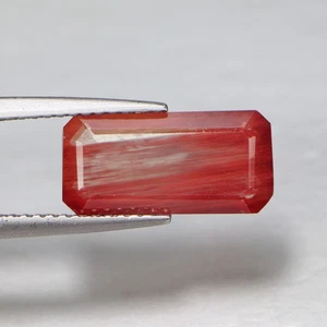 2.48 Cts Natural Andesine Octagon Cut Red Loose Gemstone - Picture 1 of 6