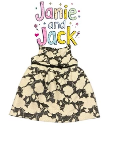 Janie And Jack Kleid schwarz-weiß Blumen 👗 Größe 2T Pre Love Zustand ❤️ - Bild 1 von 9