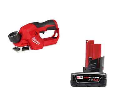 Milwaukee 2524-20X4 M12 12V Brushless 2" Planer with 4AH Battery - Image 1 of 4
