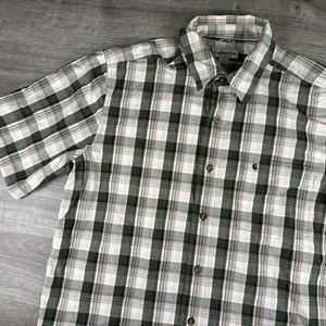 Camisa Carhartt Para Hombre Talla Grande Manga Corta Cuadros Bolsillo Frontal Abotonada Algodón - Imagen 1 de 13