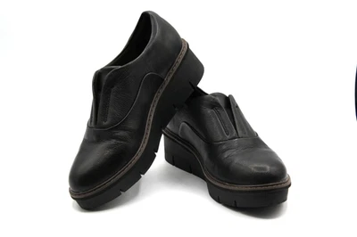 CLARKS Collection Womens Slip On Leather Shoes Size 8 Black - Image 1 of 4