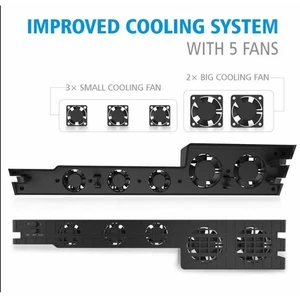 USB Cooling Fan External Cooler Stand Gaming Console - Picture 1 of 13
