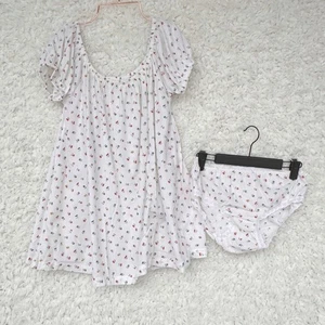 De Colección Estampado Floral Salón PJ Set Top Bloomers Bebé Muñeca ILGWU EE. UU. 60 Años 70 Grande - Imagen 1 de 9