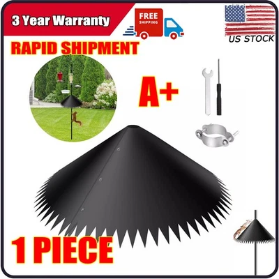 New Around-wrap Squirrel Baffles 19'' Bird Feeder Squirrel Proof Baffle US - Image 1 of 4