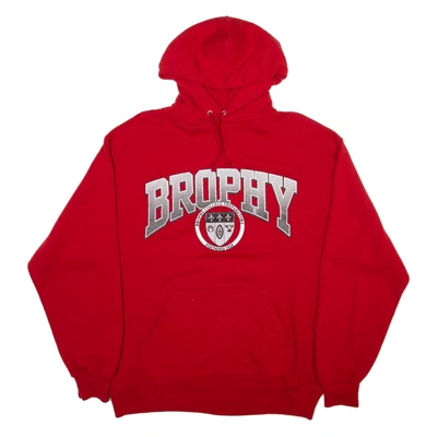 Moletom com capuz JERZEES Brophy masculino vermelho EUA L - Imagem 1 de 4
