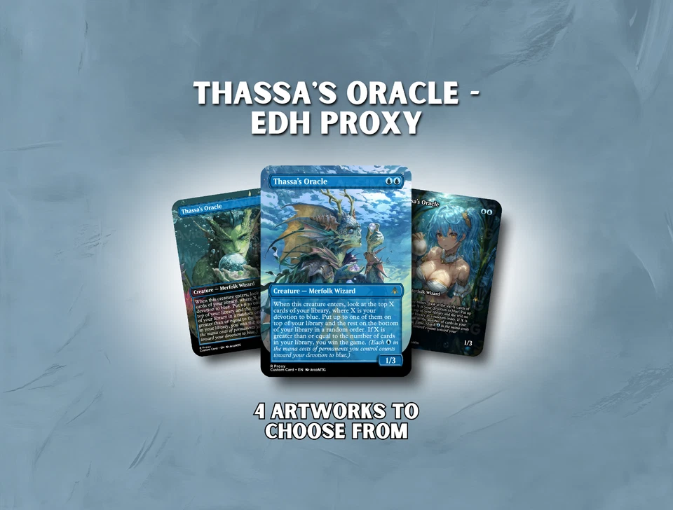 Thassa's Oracle  - Custom Magic: The Gathering Card - Image 1 of 4