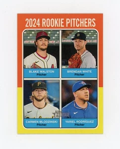 CARMEN MLODZINSKI 2024 Topps Heritage numeri alti Rc #624 Walston White Rodrigu - Foto 1 di 2