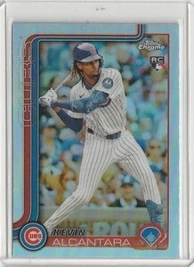 2025 Topps Chrome Refractor Rookie #173 Kevin Alcantara Chicago Cubs - Picture 1 of 2
