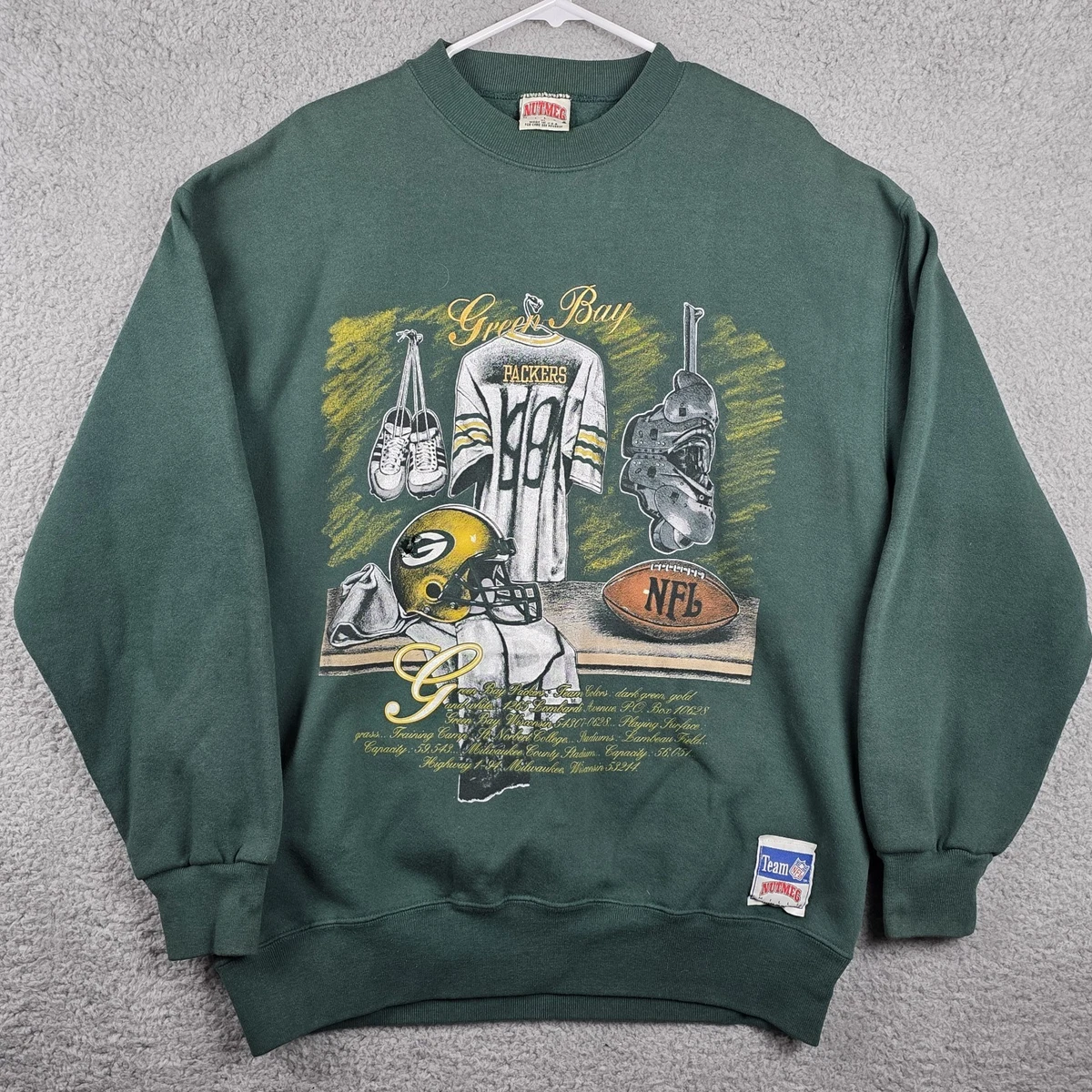 ウェア NutmegMills Nutmeg Green Bay Packers NFL Fan Sweatshirts for sale | eBay