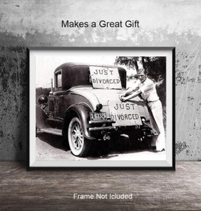 1934 Retro Photograph Postcard "Just Divorced" -  1982 Coastcards - Mint - Picture 1 of 3