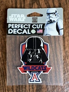 Arizona Wildcats STAR WARS Darth Vader PERFECT CUT DECAL 4" WINDOWS LAPTOPS - Picture 1 of 1