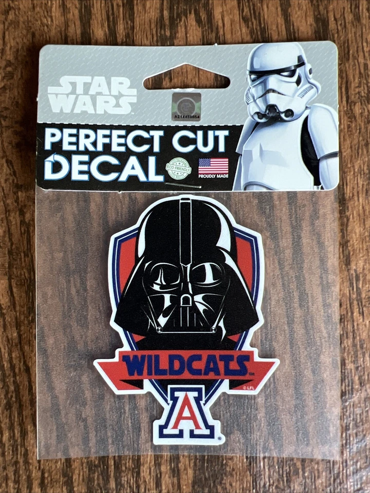 Arizona Wildcats STAR WARS Darth Vader PERFECT CUT DECAL 4" WINDOWS LAPTOPS - Image 1 of 1