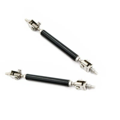 Adjustable 75MM Front Bumper Lip Splitter Rod Strut Tie Bar Support Foto 1 de 4