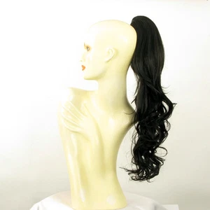 Cola de caballo postizo longo rizado 65 cm marrón oscuro castaño 6/2 - Imagen 1 de 7