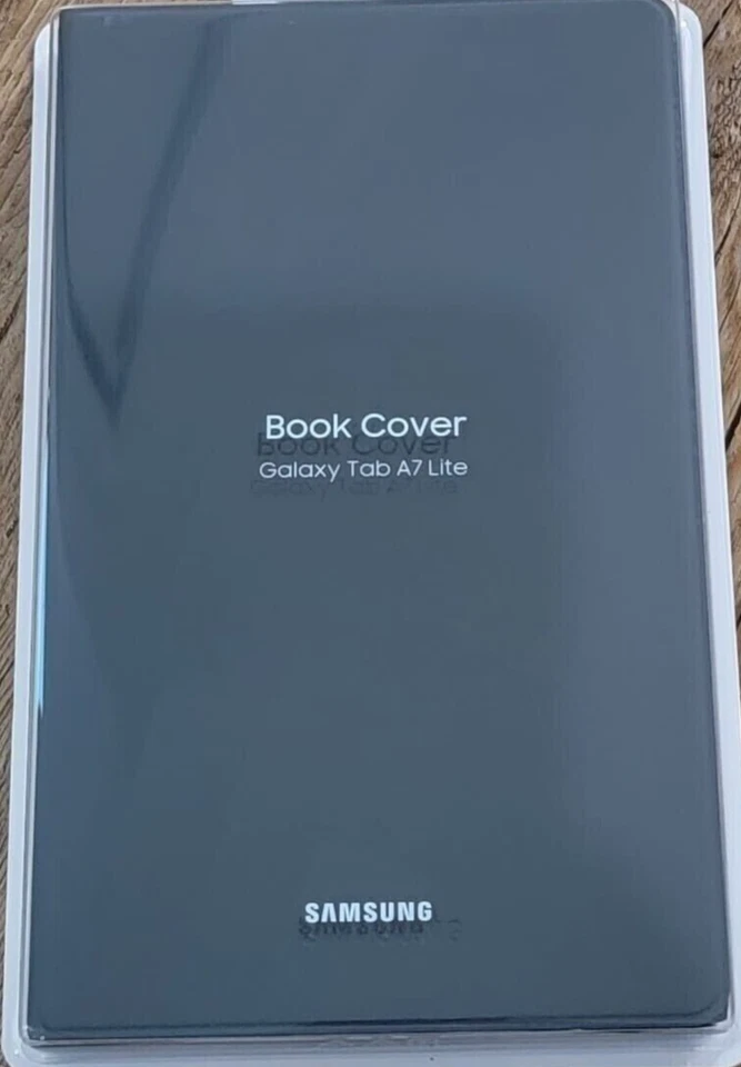 Funda libro original OEM Samsung Galaxy Tab A7 Lite gris oscuro tipo folio estuche soporte Foto 1 de 3