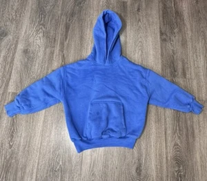 Yeezy YZY x Gap  Hoodie Blue Kanye West Double Layered Crop Sz Youth Small - Picture 1 of 9