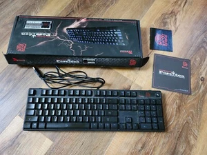 Tt Esports Posideon Cherry MX Brown Mechanical Blue LED Keyboard For Parts - Picture 1 of 9