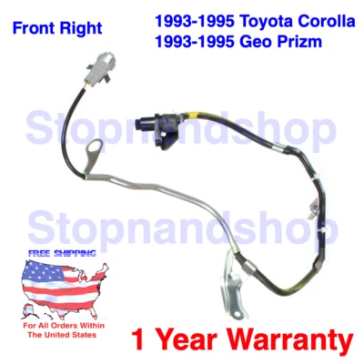 Новый датчик скорости ABS для 1993 19941995 Toyota Corolla Geo призматический передний правый - Изображение 1 из 3