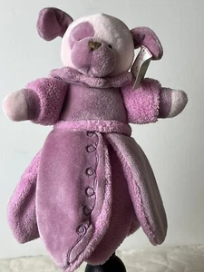 Gund La Collection Be' Be' Raspberry Dog Petal Blanket Lovey Stuffed Animal 9” - Picture 1 of 11