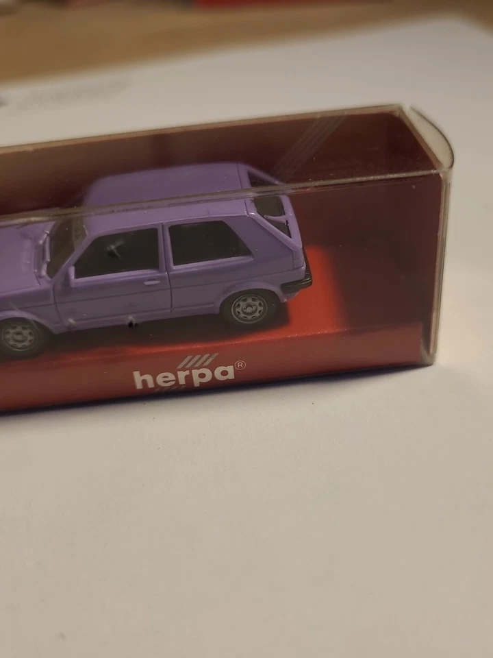 Volkswagen Golf Gl 2 Violet Mauve Herpa 1/87 - Photo 1/4