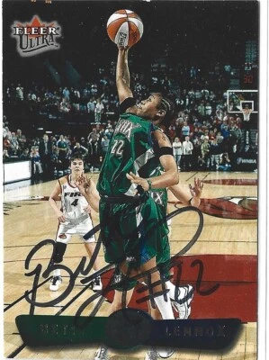 Betty Lennox Autographed 2002 Fleer Ultra WNBA Basketball Card Minnesota Lynx 90 - Image 1 of 3