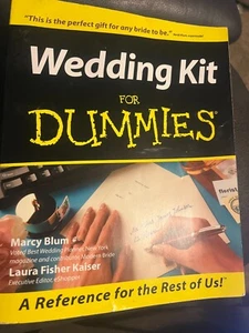 WEDDING KIT FOR DUMMIES (SOFT COVER-NO CD By Marcy Blum & Fisher  BOOK - Picture 1 of 4