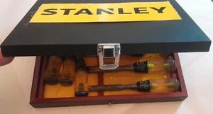 Vintage Stanley No. 60 Nine Piece Complete Cased Set 1/4" to 2" Excellent Used - Picture 1 of 15
