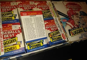 1986 Fleer Limited Edition Sluggers Pitchers SET BOX ( OUTER BOX ONLY) NO SETS - Picture 1 of 1