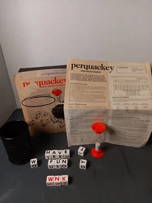 Vintage Perquackey No. 8313 The Different Word Game Lakeside 1970 Complete  - Image 1 of 4