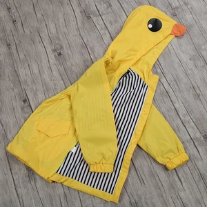 (110)summer Baby Boy Girl Duck Waterproof Cute Cartoon Hoodie Zipper Coat O FI - Picture 1 of 10