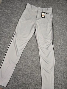 Under Armour Gameday Vanish Piped Baseball Pants Mens S Baseball Gray/Navy (NWT) - Picture 1 of 9