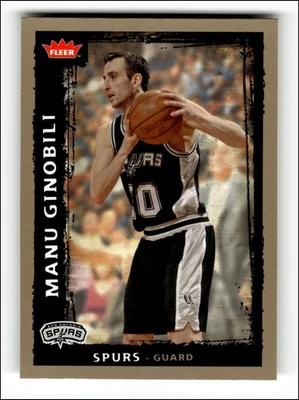 Manu Ginóbili Fleer Glossy #117 2008-09 Foto 1 de 2