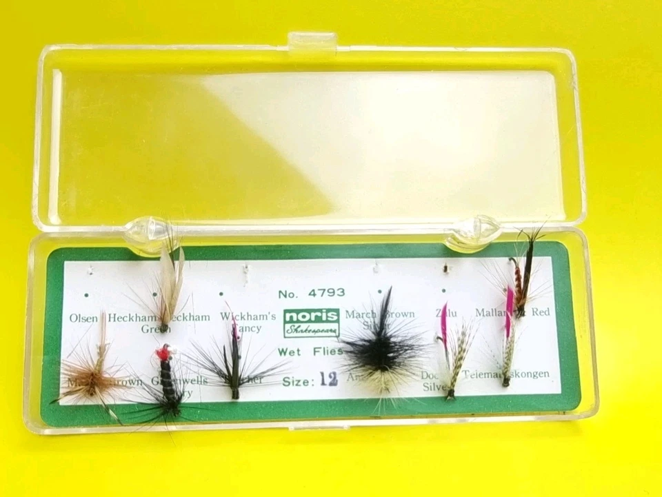 NORIS Shakespeare•Fliegenkonvolut•Fliegenfischer•Kunstköder•Angelzubehör•Sammler - Bild 1 von 4
