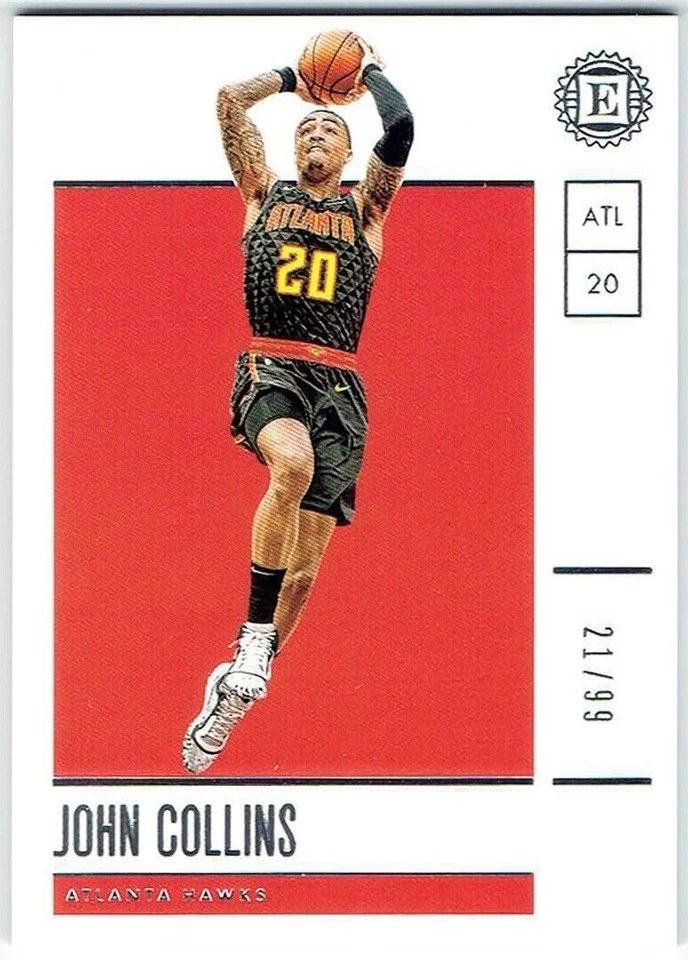 2019-20 Panini Encased Base JOHN COLLINS #79 #21/99 Atlanta Hawks - Image 1 of 1
