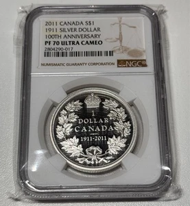 2011 $1 The 1911 Silver Dollar  100th Anniversary - NGC Certfied PF-70 Ultra Cam - Picture 1 of 2