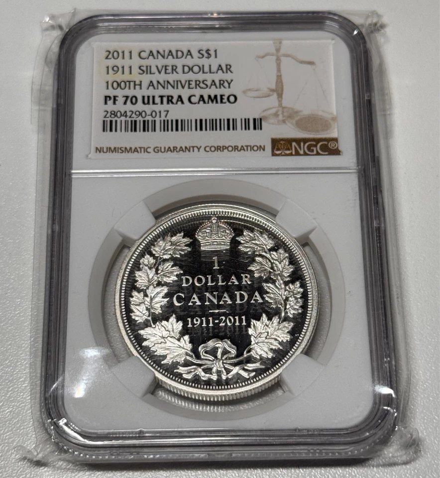 2011 $1 The 1911 Silver Dollar  100th Anniversary - NGC Certfied PF-70 Ultra Cam - Image 1 of 2