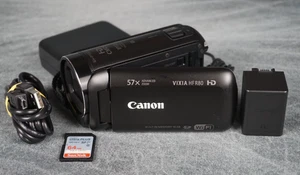 Canon VIXIA HF R80 Full HD 1080p 60fps MP4 16GB Flash Camcorder Black 32x Tested - Picture 1 of 12