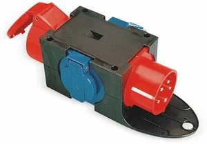 PCE Stromverteiler, St. Anton, 1x CEE 16A, 2x Schutzkontakt-Steckdose - Bild 1 von 1