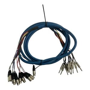 GEPCO 12 Channel Male 1/4" Phone to 3-Pin Neutrik XLR Female Male Snake Cable - Picture 1 of 10