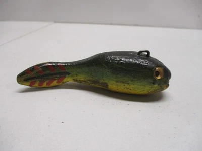 DAVID PERKINS TADPOLE~DFD-FISH SPEARING DECOY-FISH DECOY~ICE FISHING - Image 1 of 4